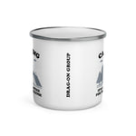 Camping: It’s like practice for the apocalypse - 12oz. Metal Enamel Mug - Backpacking