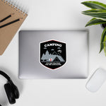 Camping: It’s like practice for the apocalypse - Kiss-Cut Stickers, Funny Zombie UFO Novelty Decor