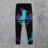 Black leggings with oversized Arctic Aurora Drag-On logo